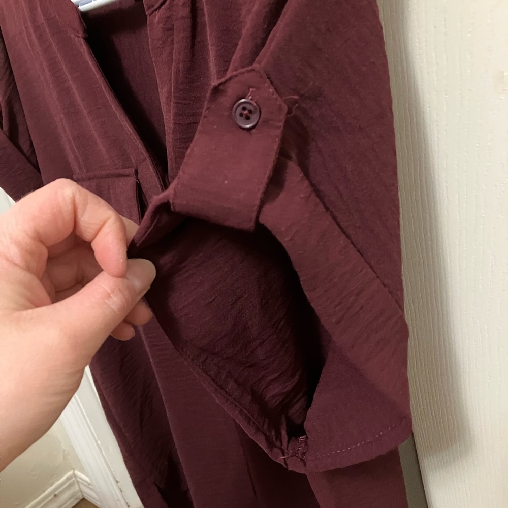 Warehouse one blouse - burgundy color - Picture 2 of 5